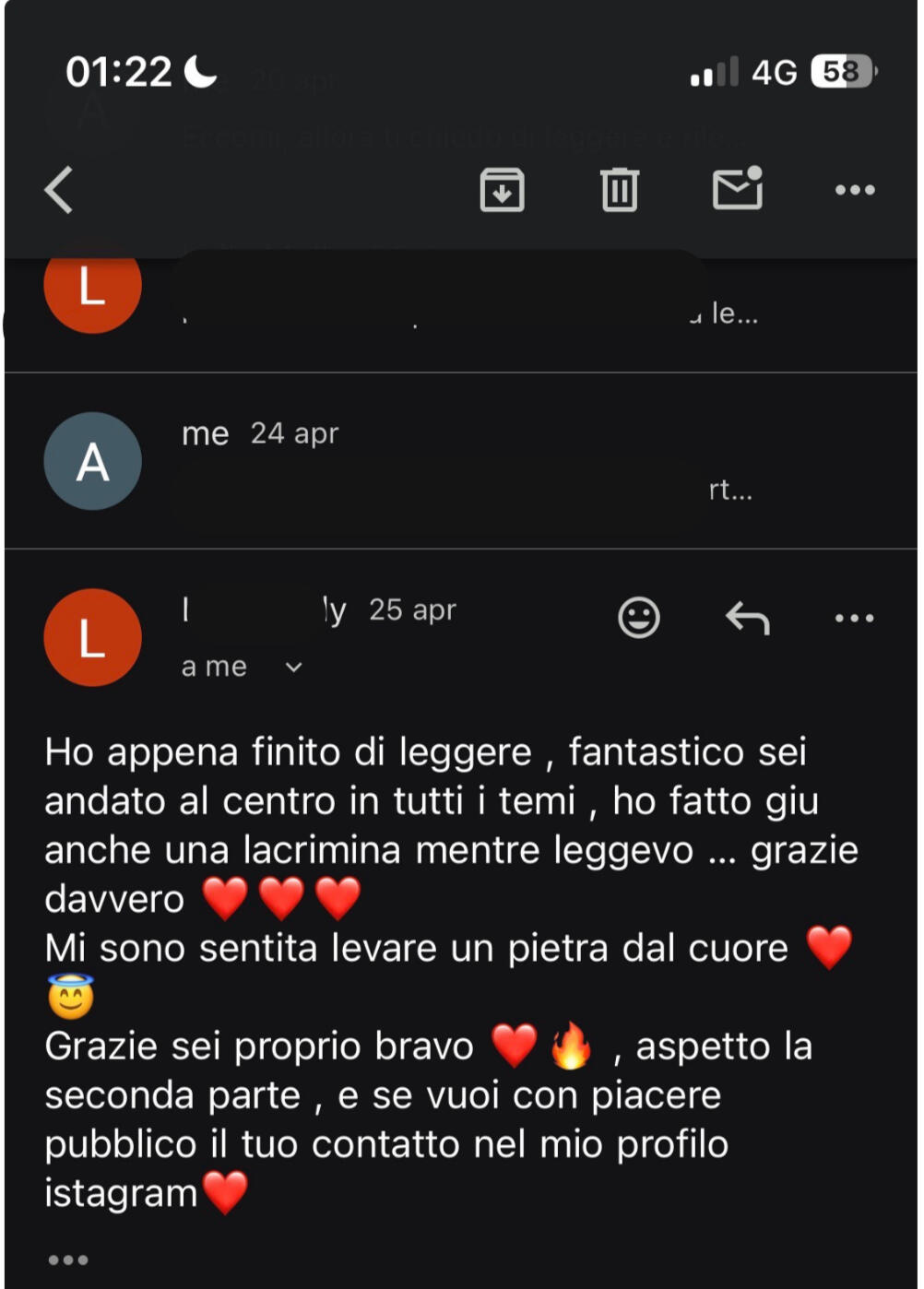 Testimonianza cliente 9 sulla carta astrale vedica di Alberto Riccio